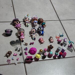 L.O.L. Surprise! Dolls and Accessories Set - Pink, Blue, Gold